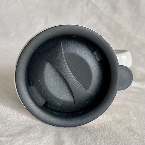 Hudson's Bay Company HBC Stripes Tall Ceramic Travel Mug with Lid - Picture 8 of 10